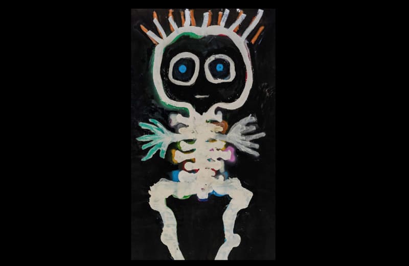  oil on canvas 57.48 x 44.88 inches. 